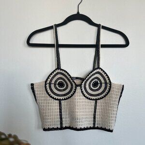 "ZARA" crochet corset top / Size M